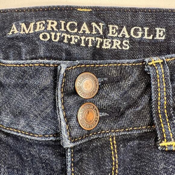 American Eagle Outfitters Artist Crop Mid Rise Stretch Jeans Five Pocket Size 2 - Picture 6 of 12